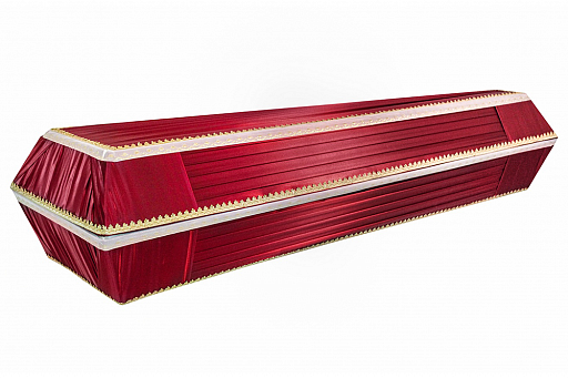 Гроб «Траур» атлас 