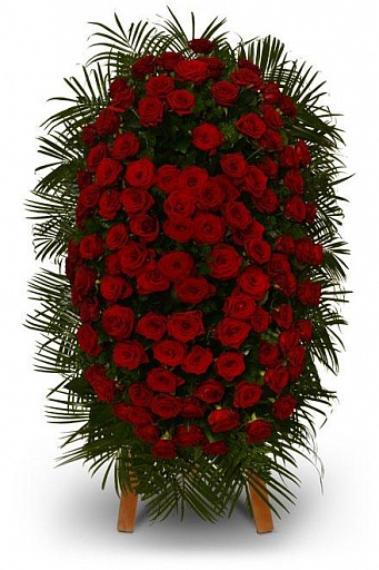 Венок ритуальный из живых цветов ВЖ‑13