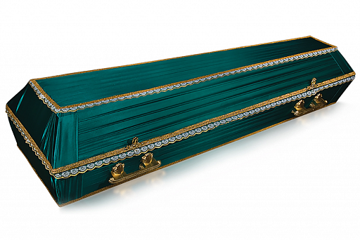 Гроб «Траур» атлас 