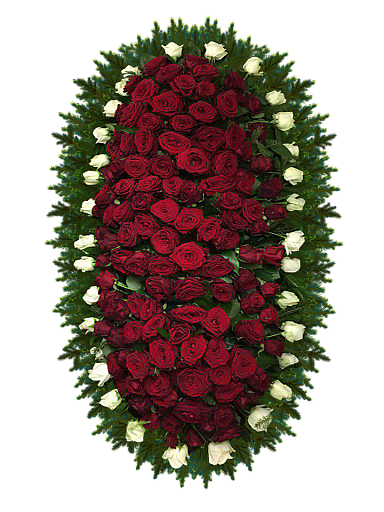 Венок ритуальный из живых цветов ВЖ‑17