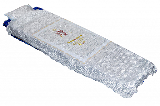 Покрывало в гроб «Атлас» (стежка) с религиозной символикой