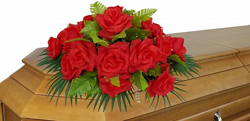 Траурная композиция «Заказ» красный