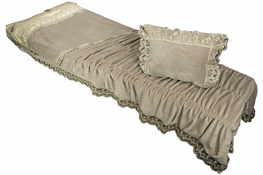 Комплект в гроб «Велюр» c вышивкой