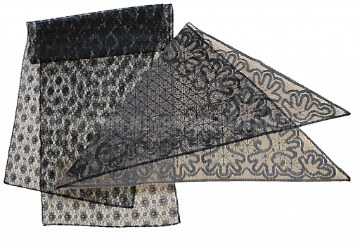 Платок ритуальный, шарф на голову «Гипюр»