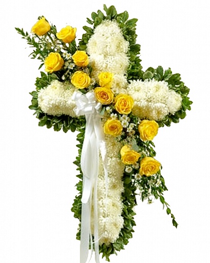 Композиция ритуальная «Крест» ККЖЦ