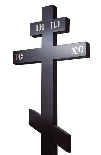 Крест на могилу (95 мм) сосна , темный