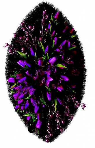 Венок ритуальный «Авторский» (ВИА‑8), Фиолет