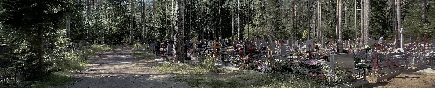 Городское кладбище г. Сясьстрой в   Ленинградской области